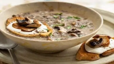 طريقة عمل شوربة فطر المشروم