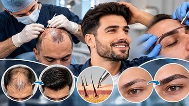 زراعة الشعر والحواجب؟